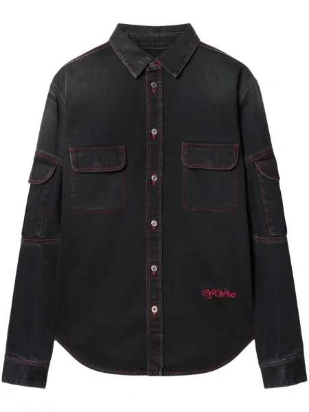 Риза Off-white бяло