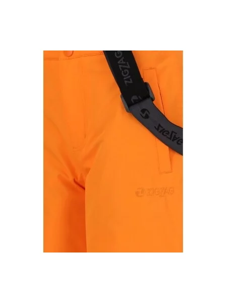 Pantaloni de schi copii Zigzag portocaliu