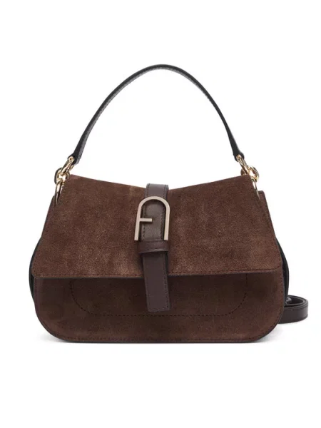 Geantă Furla Flow Mini Top Handle CN maro