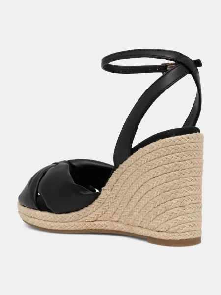 Sandály Tommy Hilfiger TH BOW HIGH CORK WEDG černé