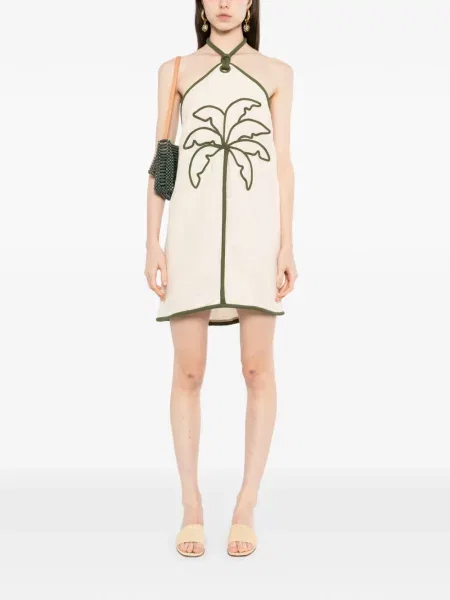 Rochie mini Farm Rio cu broderie de costum
