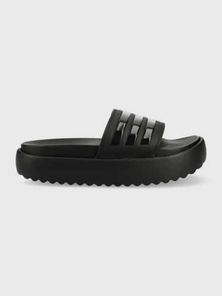 Platform talpú papucs Adidas fekete