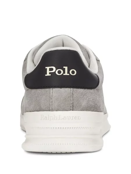 Tenisice Polo Ralph Lauren od brušene kože siva