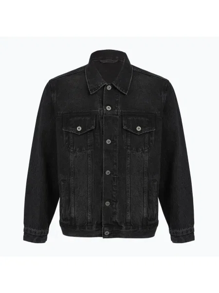 Kurtka PROSTO Civil washed black czarna