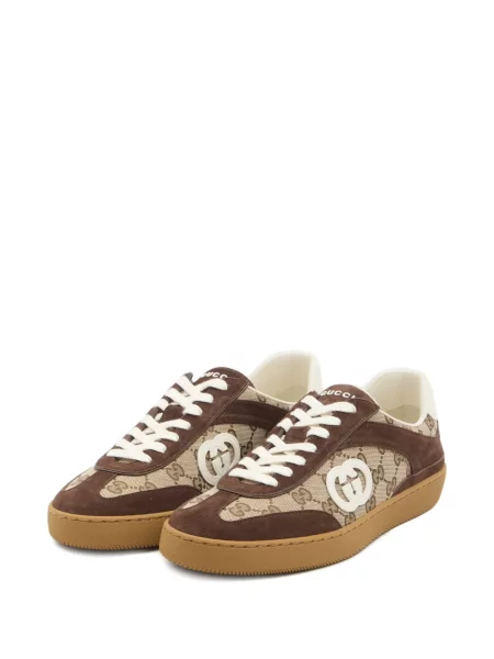 Sneakerși Gucci din piele cu autograf