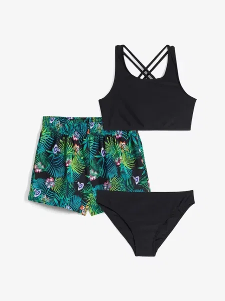 Bikini + szorty komplet czarne
