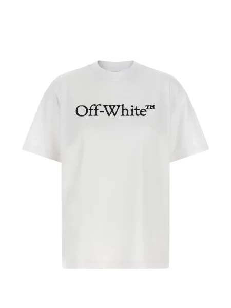 Tricou Off-white cu autograf alb