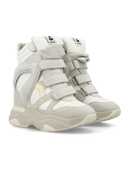 Sneakersy Isabel Marant zamszowe białe