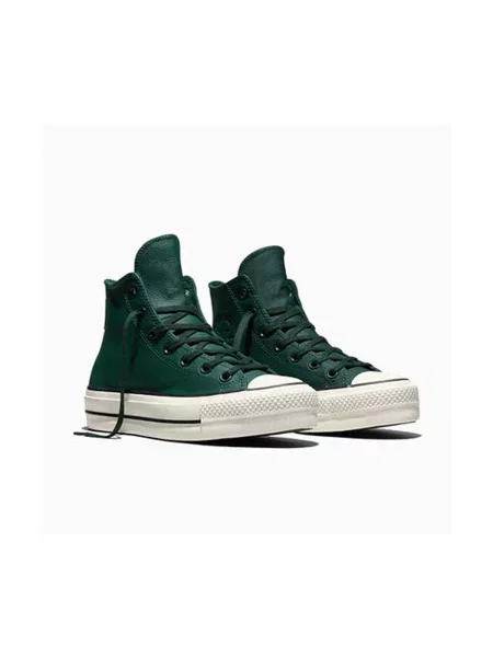 Pantofi Converse cu platformă verde