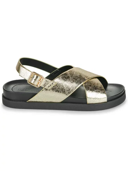 Sandale Only Shoes s otvorenom petom zlatna