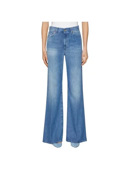 Jeansy Dondup z bursztynem niebieskie