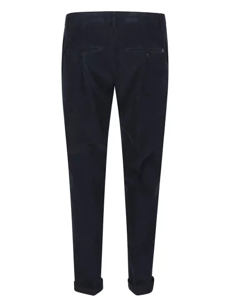Pantaloni Dondup de catifea cord albastru