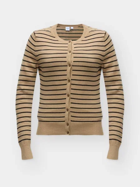 GAP Geacă tricotată maro cappuccino negru