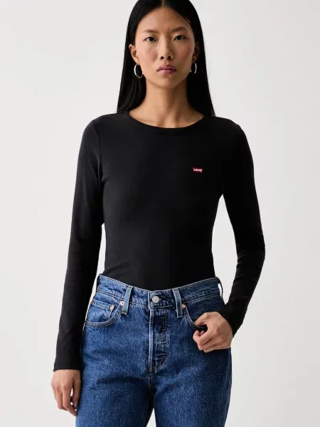 Levi's tričko s dlouhým rukávem s HAYES LS černé
