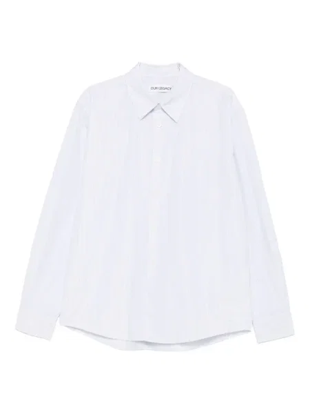 Pruhovaná košile Our Legacy modrá