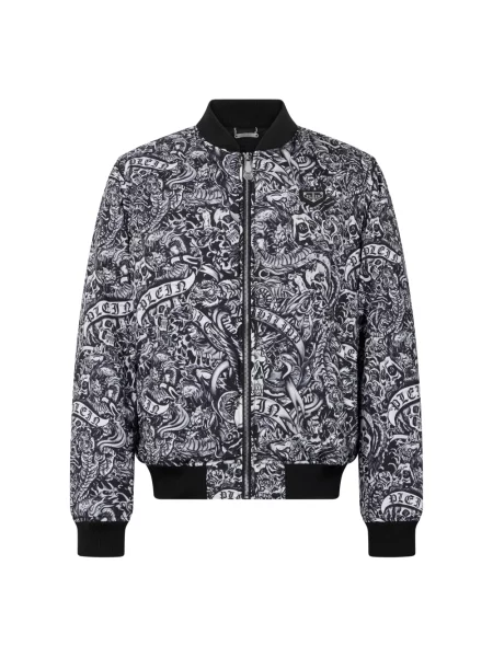 Kurtka bomber Philipp Plein czarny