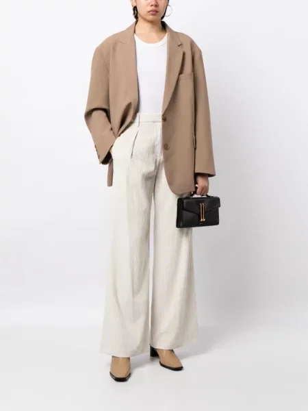 Plačiakojis kelnės Rag & Bone balta
