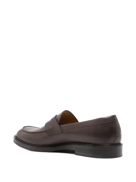 Pantofi loafer Eleventy din piele maro