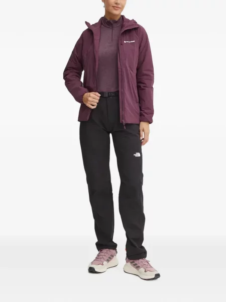 Geacă Montane cu glugă cu imagine violet