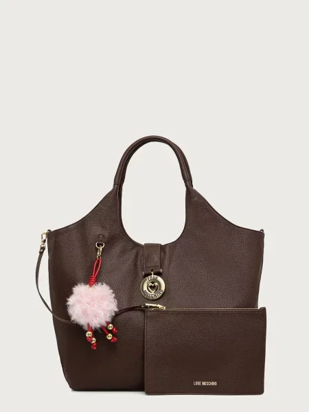 Geantă Love Moschino maro