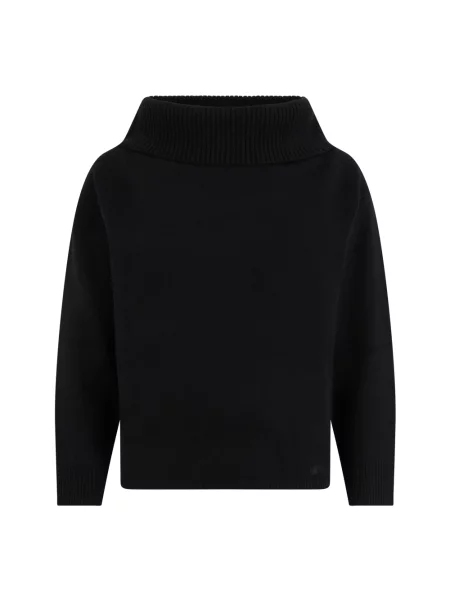 Sweter Loulou De Saison z odkrytymi ramionami czarny