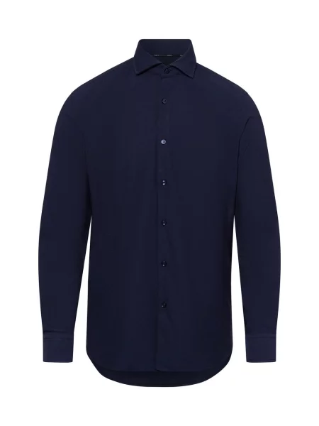 BOSS Koszula Mężczyźni Slim Fit jednolity 39 niebieski