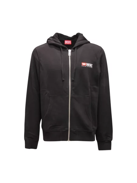 Bluza z kapturem Diesel z kapturem czarna