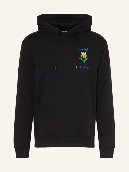Scotch & Soda Mikina S Kapucí / žlutá / zelená černá