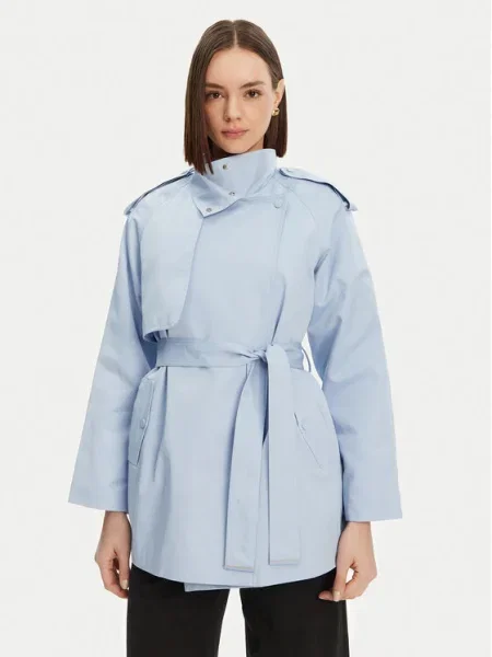 Палто Morgan GLINE синьо преходен модел GLINE сиво