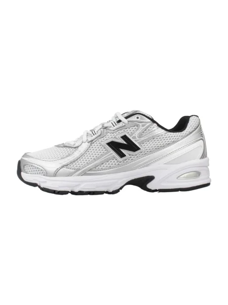 New balance Rövid szárú sportcipők fekete / ezüst fehér