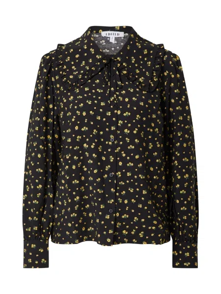 EDITED Bluză Rosalie / galben / verde negru