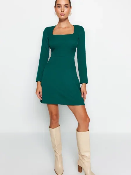 Rochie mini Trendyol țesută verde