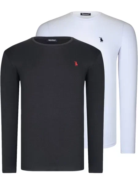 Тениска с дълъг ръкав Dewberry сиво