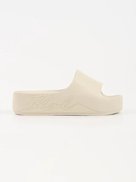 Karl Lagerfeld natikači s platformo Kobo Ii bež