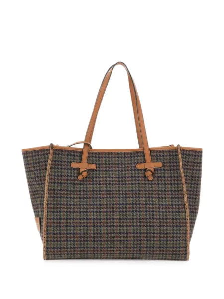 Geantă shopper Marcella Club cu model pepito verde