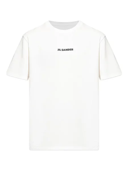Tricou Jil Sander cu imagine alb