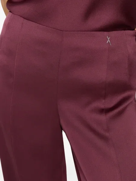 Pantaloni Genny din satin roșu