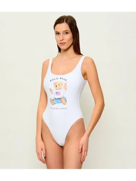 POLO RALPH LAUREN Costum de baie alb