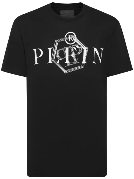 Tricou Philipp Plein cu imagine negru