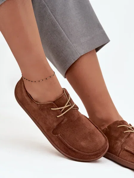 Mokasini Zazoo iz semiša bela