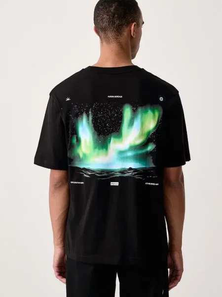 HUGO Blue tricou pentru bărbați din Norostee negru