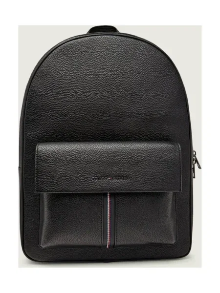 TOMMY HILFIGER Rucsac Central roşu închis alb negru