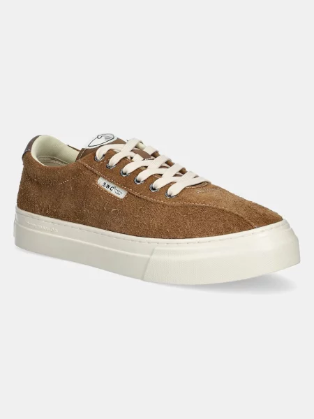 Велурени маратонки Stepney Workers Club DELLOW 02 CUP SUEDE кафяво