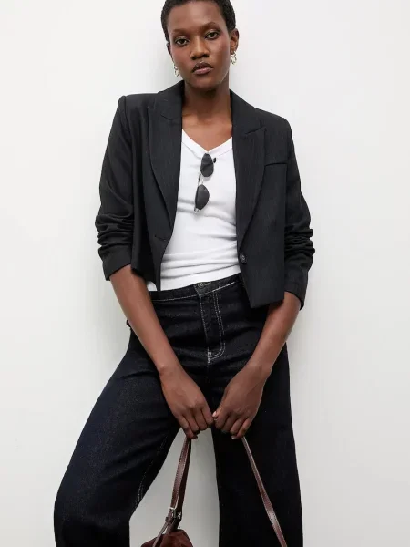 Sako Answear.LAB tamno jednoredno zakopčavanje plava