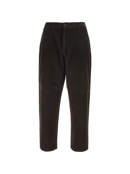 Pantaloni Mauro Grifoni de catifea cord maro