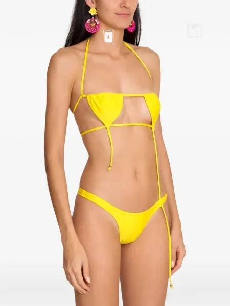 Wyciąć bikini Amir Slama wiązany żółty