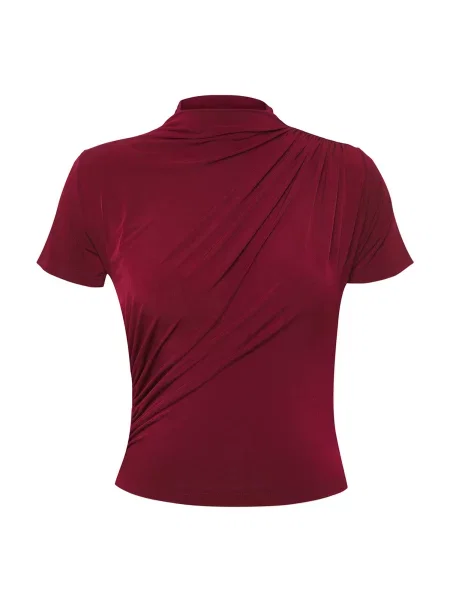 Trendyol Tricou burgundy roșu