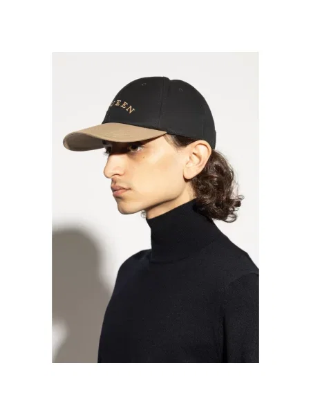 Czapka z daszkiem Alexander Mcqueen czarna