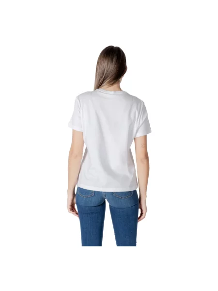 Elegancki T-shirt z krótkim rękawem dla kobiet Liu Jo biała