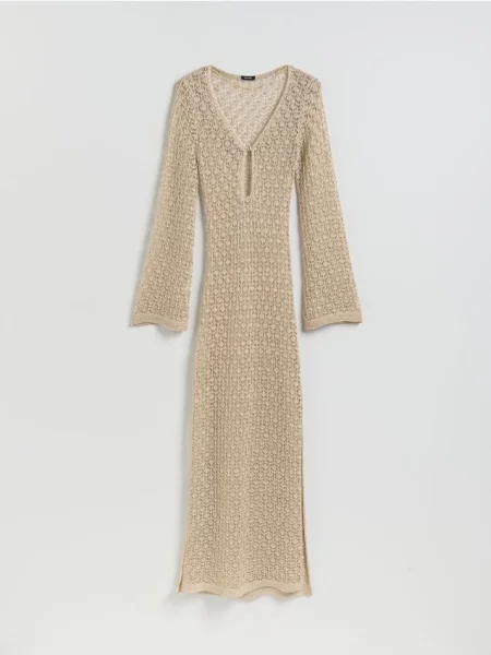 Reserved Rochie de plajă maxi auriu